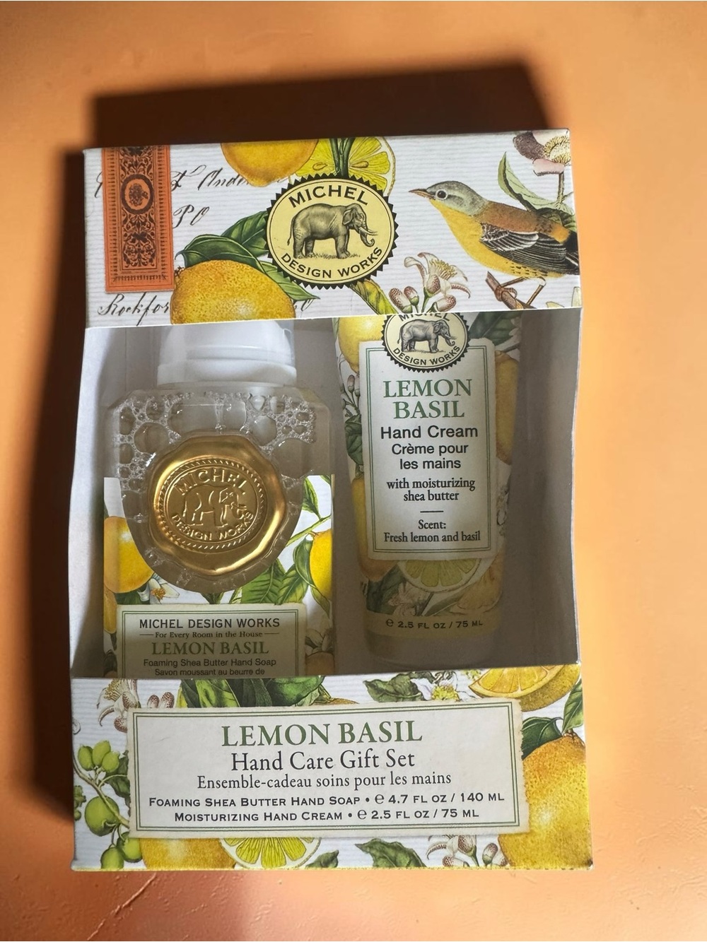 Michel Design Works Lemon Basil Hand Care Gift Set NIB